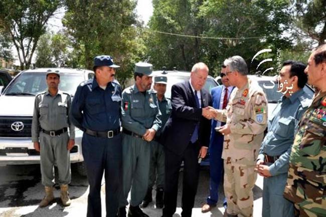 امريکا چهار دستگاۀ اسکن پيشرفته و سيار به پوليس افغانستان کمک کرد